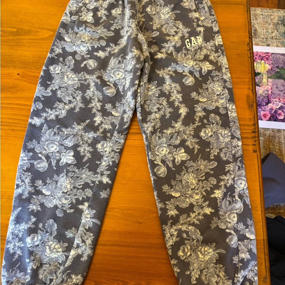GAP x Loveshack Fancy blue Floral Sweatpants